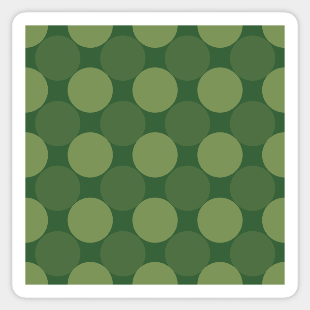Dots Dots! dark green Sticker by counterclockwise
